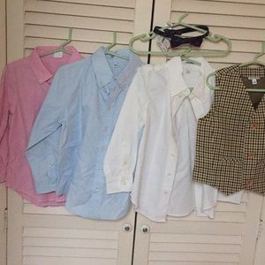 3 Shirts, a Vest and a Bow tie all NWT Size 4